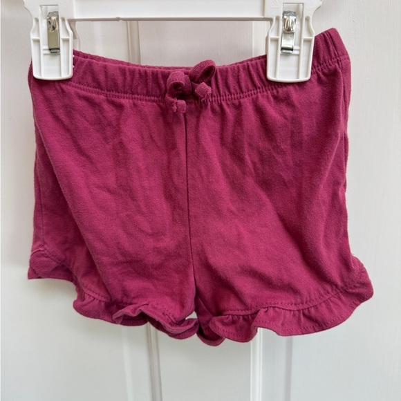 The Children's Place 18-24M Mauve Ruffle Hem Soft Shorts - Picture 1 of 4